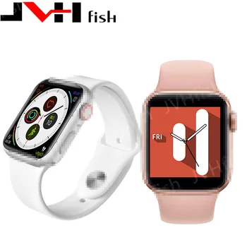 

JVH Fish 2020 U78Plus IWO 44mm Smart Watch Series 5 Heart Rate Body Temperature Bluetooth Call IP67 Waterproof Silica Gel Sport