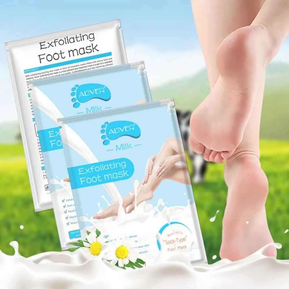 Milk Exfoliating Foot Mask Moisturizing Remove Calluses Soften Skin Nourishing Feet Mask