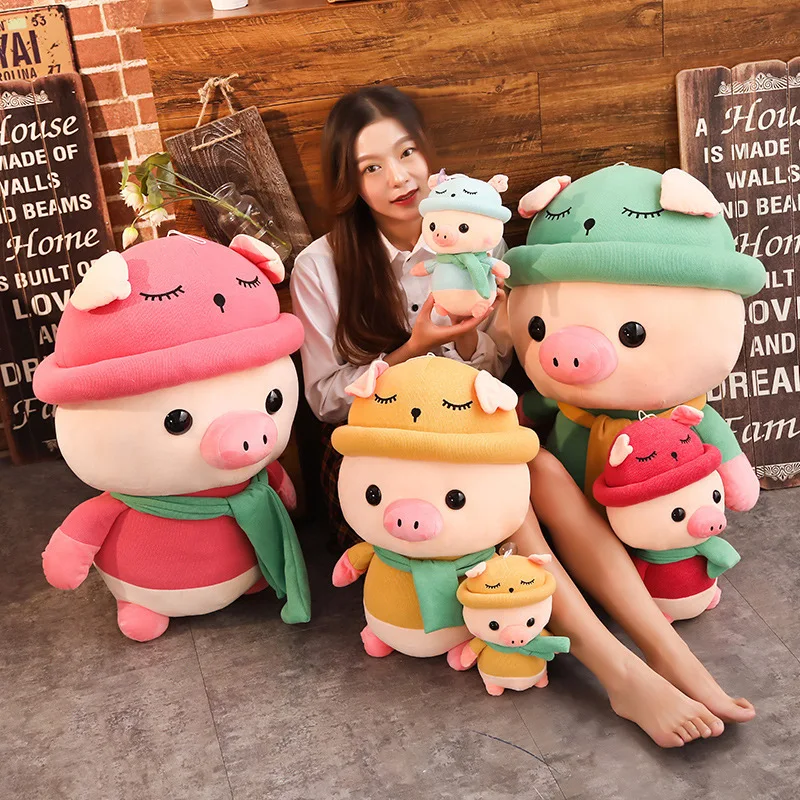 Colorful Pig Squishy Giant Stuffed Plush Toy Goods Shopi