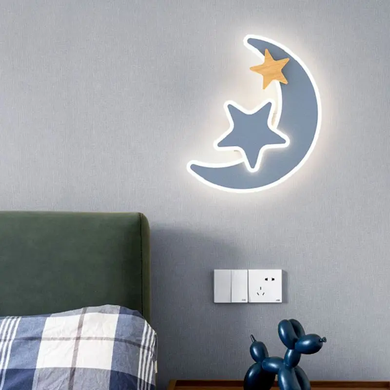 LED Rocket Wall Lamp Nordic Acrylic Wall Decor Lights for Bedroom Kid's Room Indoor Bedside Lighting Home Decors Sconce Lamp