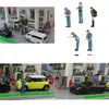 1:64 Scale Hand Painted Miniature Model Figures Gas Station Layout Diorama 4