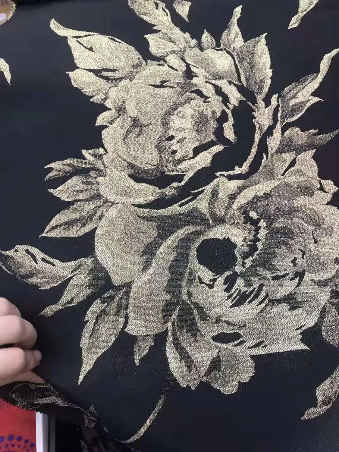 Подсолнух Дракон шелковая парча ткань китайский стиль cheongsam парча ткань жаккардовая ткань темно DYSTH2