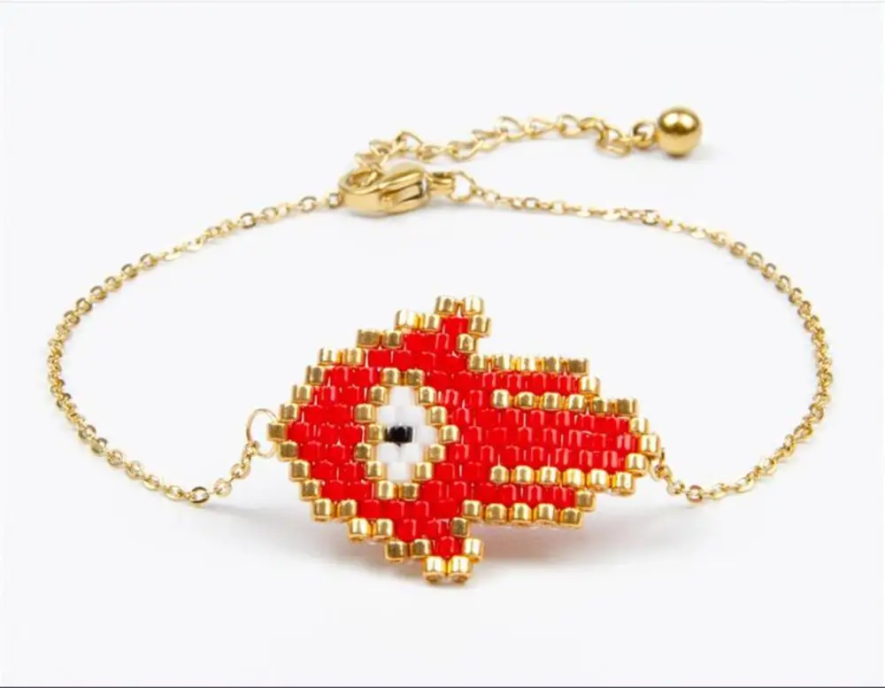 SANDEI Beads набор из браслета с кулоном модные ювелирные изделия Fatima Hand Evil Eye браслеты