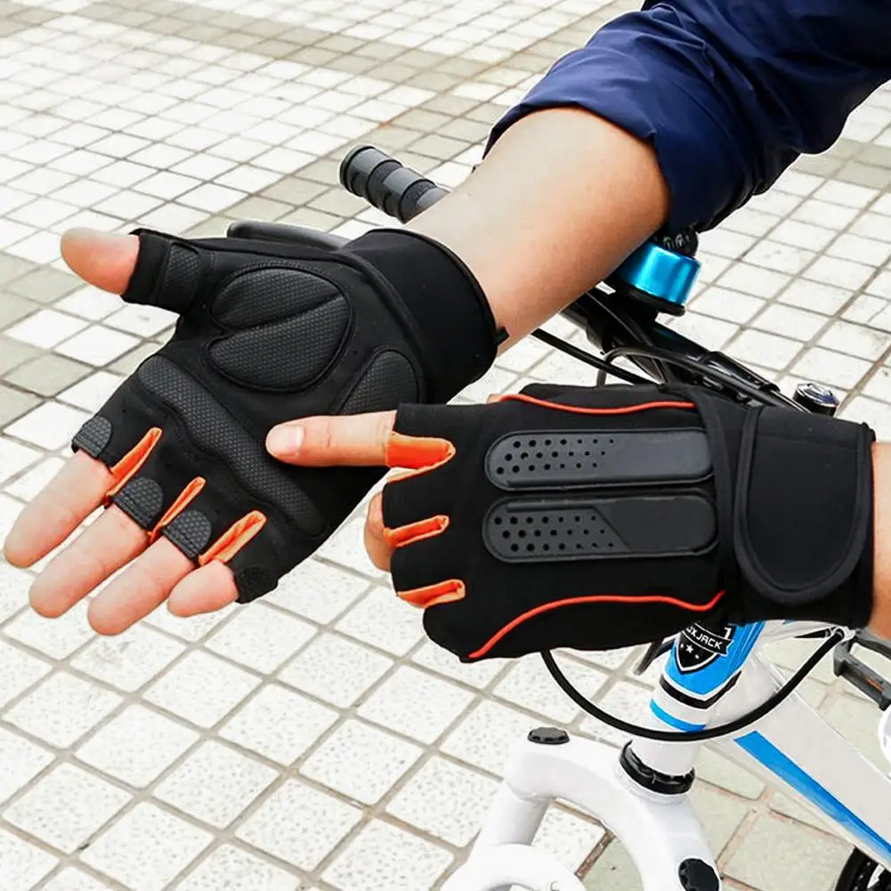1 Pair Anti-Slip Fitness Gloves, sports gloves,half finger gloves,weight lifting gloves