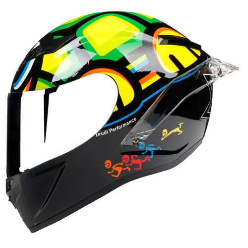 2 X Черепаха живопись полное лицо мотоциклетный шлем Casco De Moto DOT утвержден Capacete мужчина/женщина Мотокросс по бездорожью - Цвет: 2