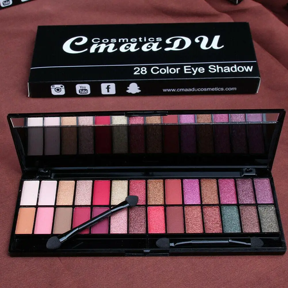 

Beauty glazed Cosmetic Matte Eyeshadow pallet Cream Makeup Palette Shimmer Set 28 Colors Eyeshadow