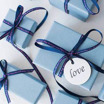 

1pc Christmas high quality Sea blue gift box beloved Valentine's Day paper gift bag Creative wedding jewelry box Packing