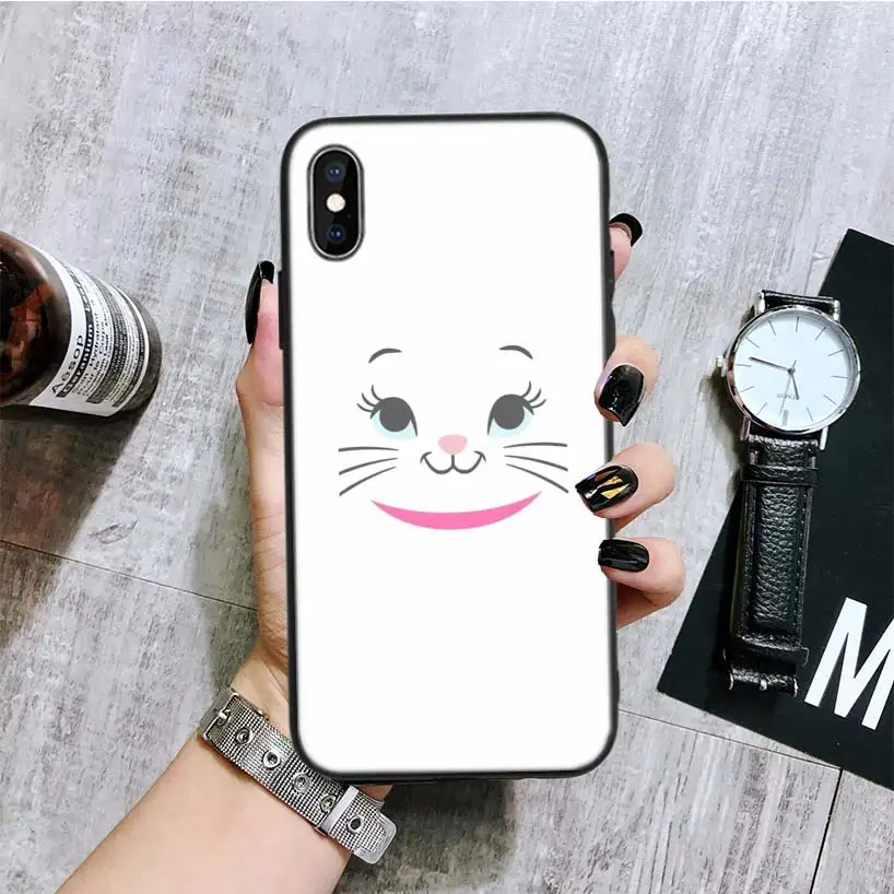 BA180-10 Marie Aristocats черный чехол для телефона Apple IPhone 11 Pro XS MAX XR 7 8 6 6S Plus X 10 Ten 5 5S SE Coque Shell - Цвет: BA180-10