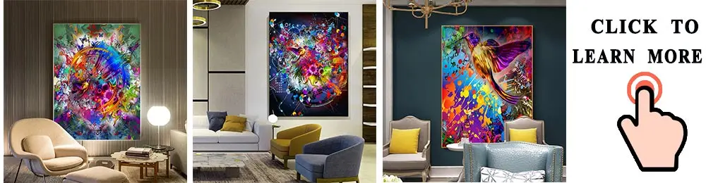 DDHH Wall Art Large Size Colorful Forest Trees Canvas Poster Art Prints Modern For Living Room Home Decorative Picture