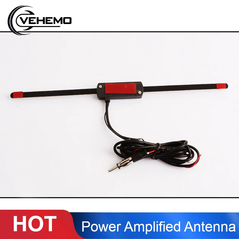 

Amplified Car Window Mount Audio Stereo AM FM Radio Antenna High Sensitivity