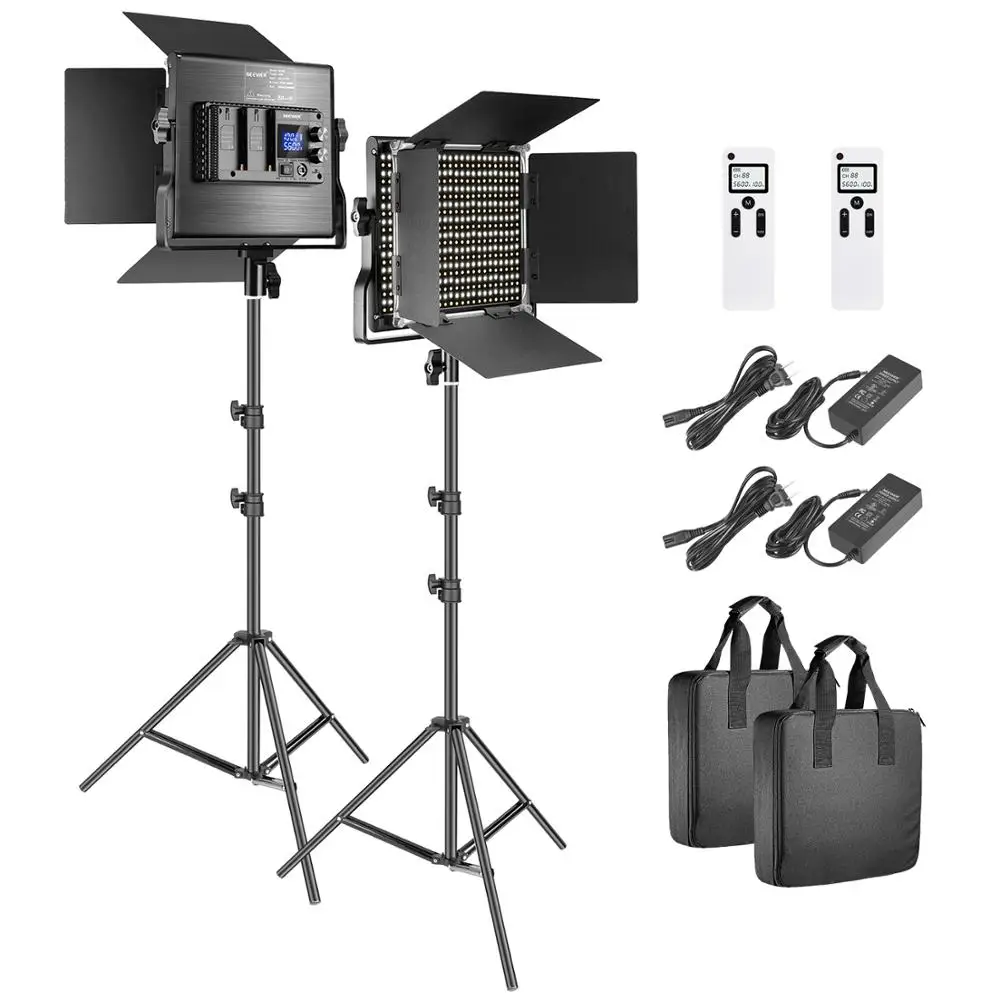 Neewer Advanced 2 4G 660 светодиодный светильник для видеосъемки ing Kit Диммируемый