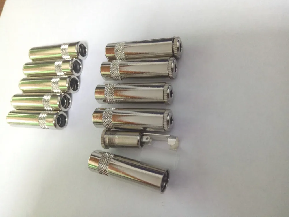 20pcs brass 3 5mm Stereo Audio socket Audio headphone Cable adapter New
