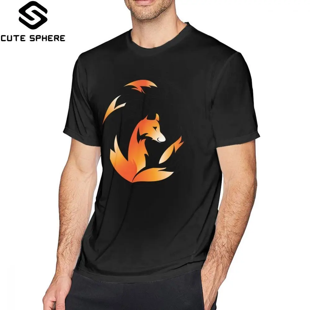 Kitsune футболка Mon I 100 хлопок Милая повседневная с коротким рукавом мужская