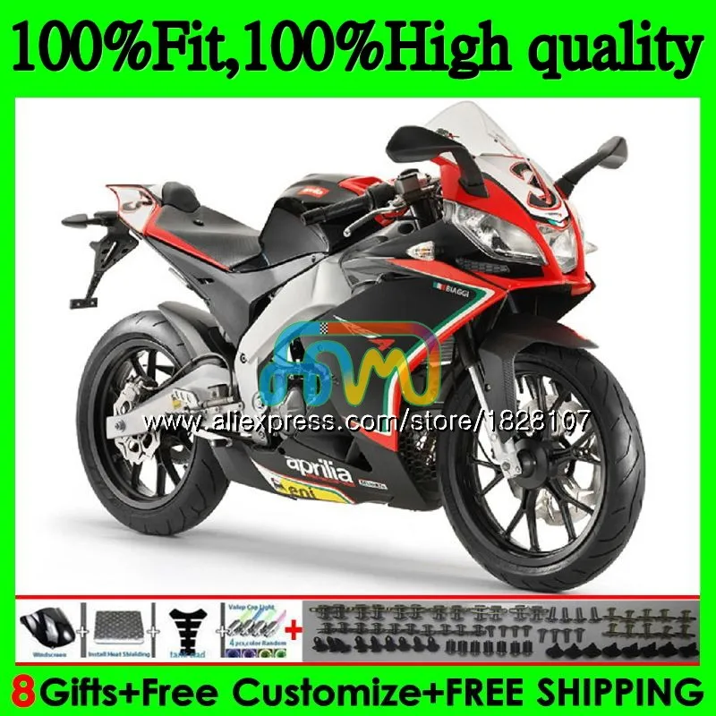 Инъекции для Aprilia RS4 RS-125 RS125 12 13 Красный blk Горячая 14 15 16 62BS. 71 RS125R RSV125 RS 125 2012 2013 обтекатель