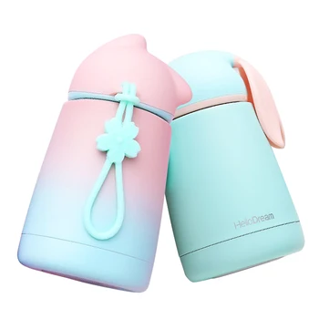 

Hellodream Rabbit Thermo Children Cartoon Cup Stainless Steel Kid Mug Tea Water Thermo Mug Thermal Vacuum Insulation Flask