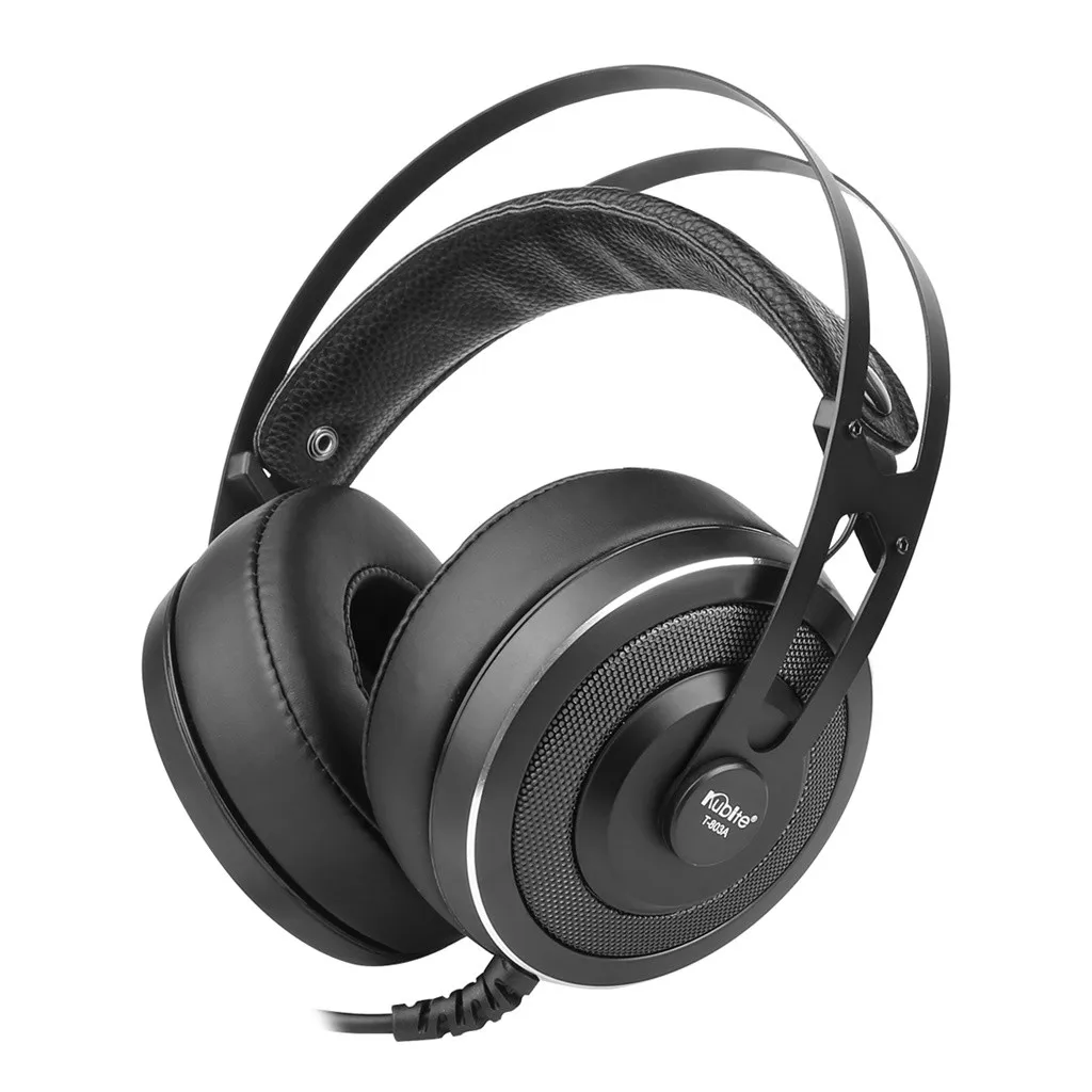 Проводные Игровые наушники с объемным звуком T803A с микрофоном, проводные наушники, игровая гарнитура, музыка