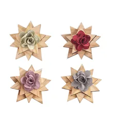 Галстук-бабочка со стразами новая деревянная качественная Брошь Ретро Кнопка свинцовый Цветок Ужин Свадебная вечеринка Броши мужские галстуки