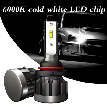 

2Pcs LED Mini Car Headlight HB4 IP68 Auto Lamps Super Bright 6000K DC9-16V