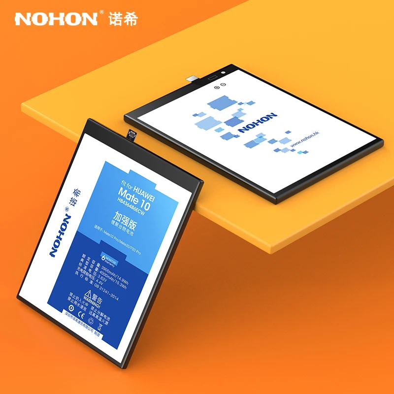 NOHON батарея мобильного телефона для huawei mate 10 20 9 8 7 S P20Pro сменная батарея HB436486ECW HB396689ECW Bateria Batarya