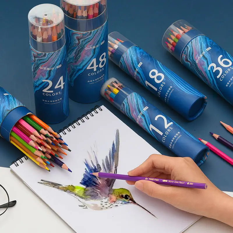 12/18/24/36/48/72 Colors Sketch Pencil Set Oily Colored Pencil Professional Drawing  Pencils