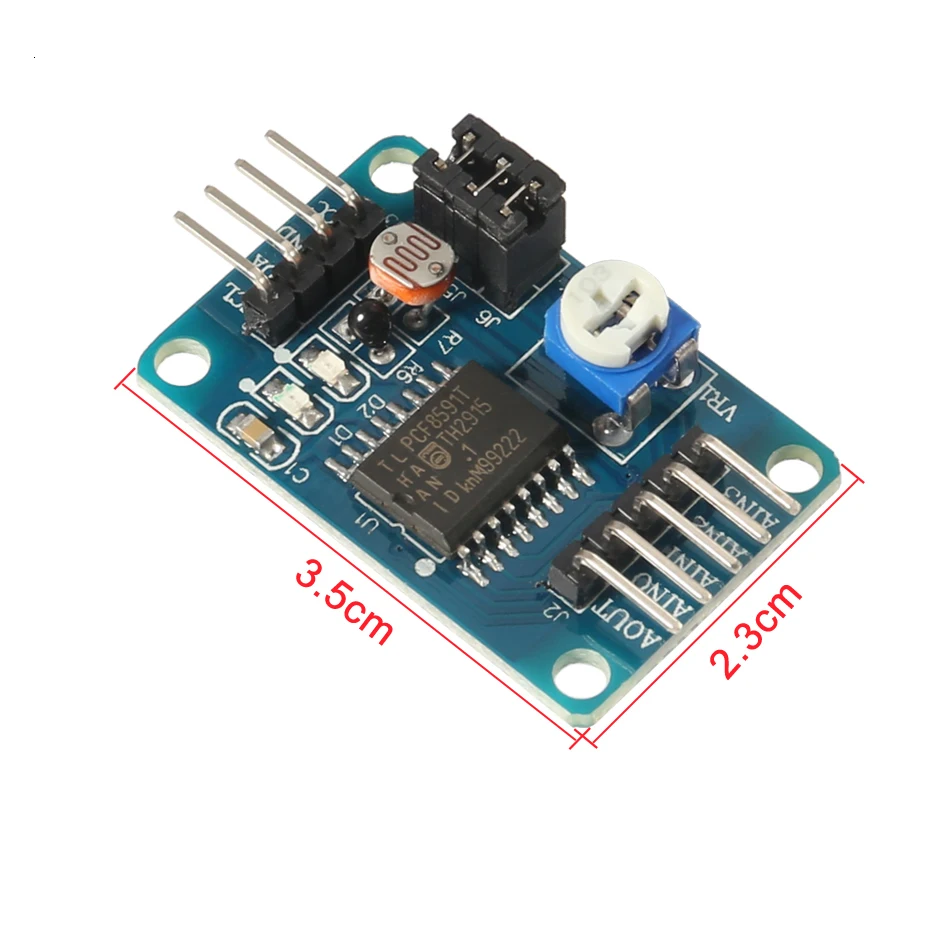 Новый модуль Pcf8591 Модули преобразования Ad/Da цифровая/цифровая коллекция световой