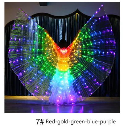 Accesorios De Actuación De Arcoíris Para Mujer, Accesorios De Baile Para  Niñas, DJ, Alas De LED, Disfraz De Ala Iluminada, Alas De Mariposa, Chales  De Capa A La Moda De 31,25 €