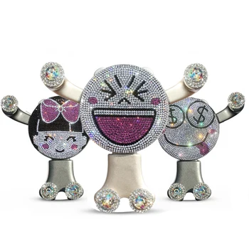 

Sparkly Cute Car AC Outlet Mobile Phone Mount Holder Lovely Cartoon GPS Stand with Crystals Great Gift for Women Girls
