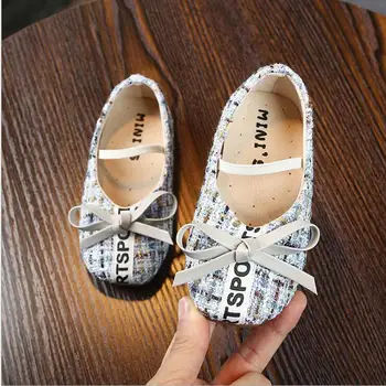 

Kids Girl Fashion Children Princess Dance Shoes Bowknot Student Single Soft Dance Party Shoes Flats Casual shoes