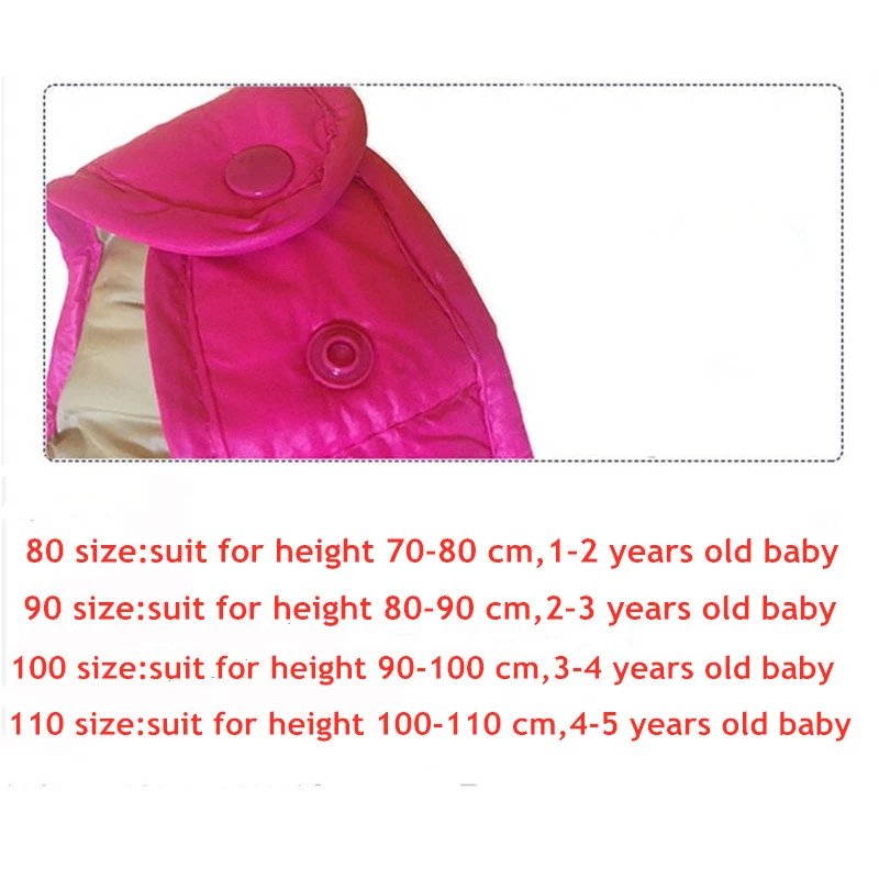 Plus Velvet Warm Children's Down Pants Boys Girls Baby Winter Outdoor Sport Thermal Padded Trousers Can Be Open Crotch Jumpsuit