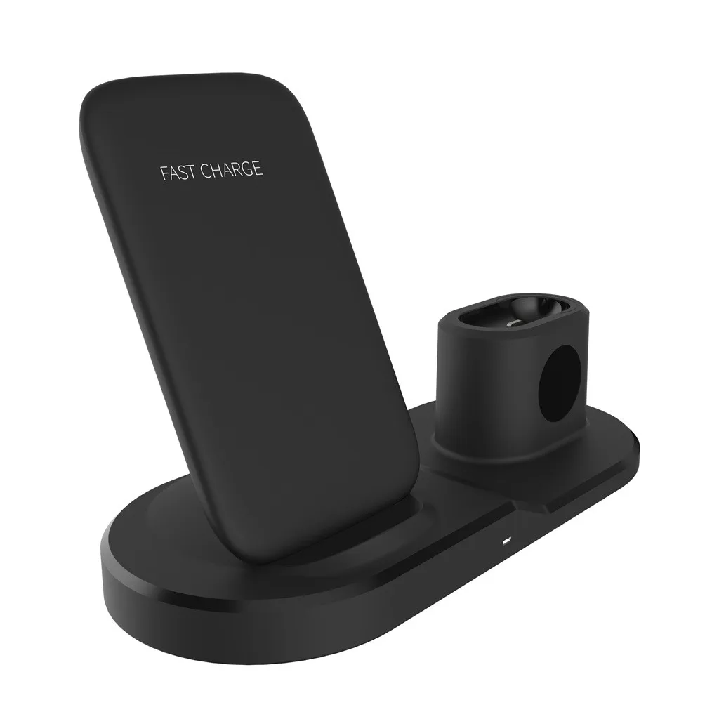 Подставка для зарядки док-станция держатель для iPhone 11 для iWatch 5 для Airpods 3in 1 Многофункциональная подставка для быстрой зарядки док-станция аксессуар