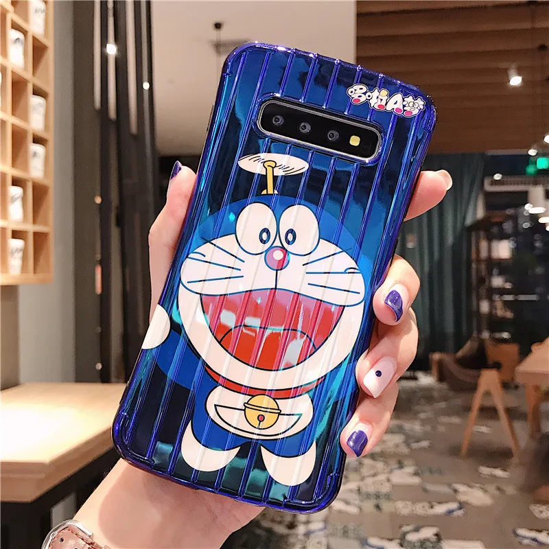 Мягкий силиконовый чехол для телефона с рисунком дораэмона для Samsung Galaxy S8 S9 S10 plus note 8 note 9