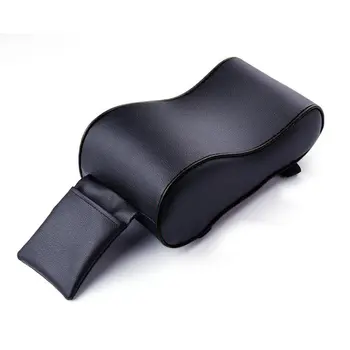 

Car Armrest Box Cushion Luxury Leather Memory Foam Booster Pad Hand-Held Box Mat Auto Parts