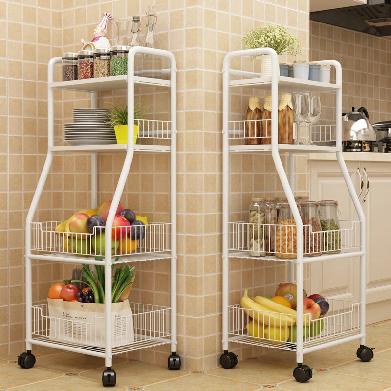 Kitchen racks floor multi-layer storage rack storage rack multi-function household vegetable rack pot bowl storage basket