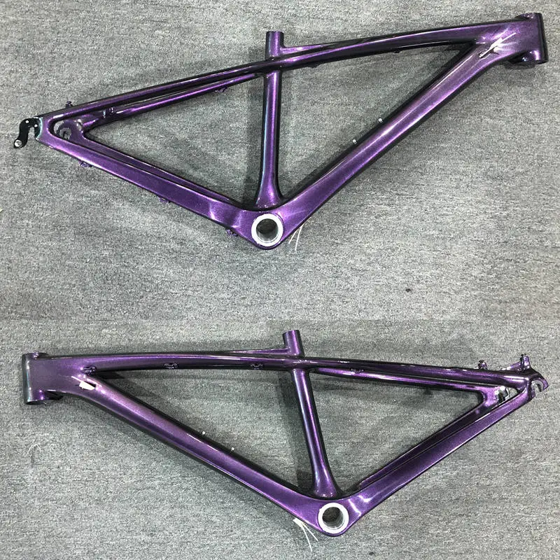 Chameleon purple Китайская детская карбоновая рама 26er mtb карбоновая рама 26er 14 дюймов карбоновая рама mtb 26 карбоновая детская рама с гарнитурой+ зажим+ BB92 - Цвет: Chameleon purple