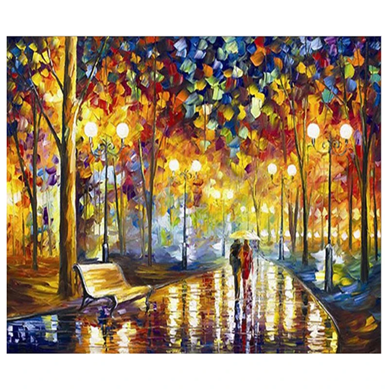 40*50CM Diy Crafts Couple Full Drill Cross Stitch DIY Toy 5D Diamond Painting Romantic | Игрушки и хобби