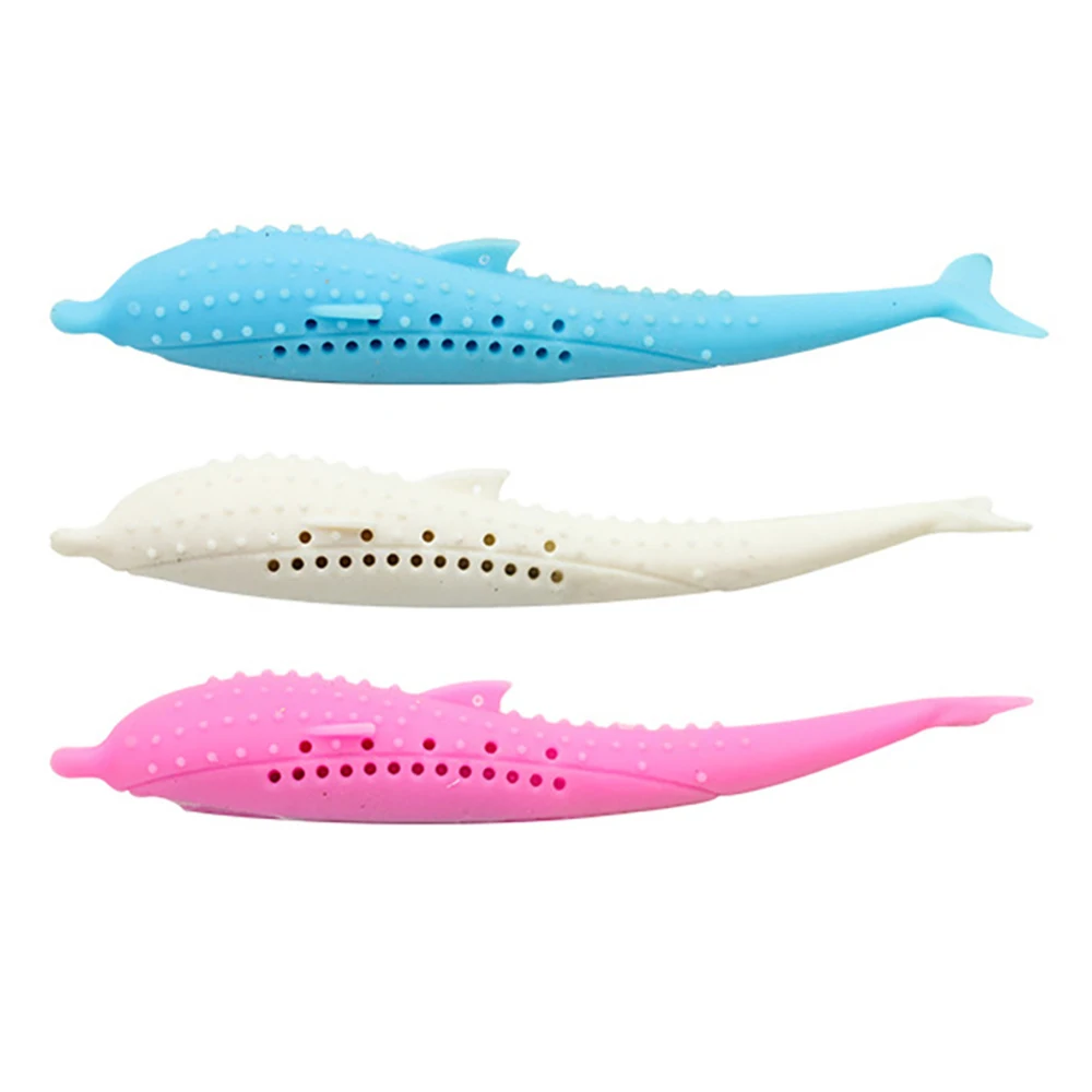 

Catnip Toys Simulation Fish Shape Pet Cat Toothbrush Interactive Chew Toys