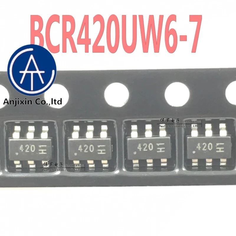 

10 шт. 100% оригинальный и новый светодиодный драйвер BCR420UW6-7 шелковой ширмы 420 SOT23-6 в наличии