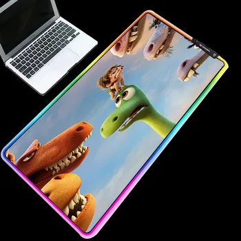 

Yuzuoan animated little dinosaur cute mouse pad LED edge glow RGB marquee keyboard pad home