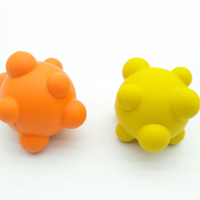 4 Pcs Dogs Chewing Rubber Soft Ball Toys Pet Interactive Teeth Bite Toy Set Pet Supplies