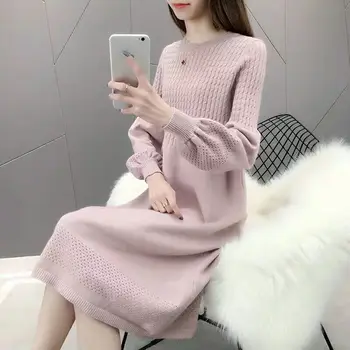 

Thick Warm Women o-neck pullover 2019 Winter Women Sweaters And Pullovers Knit Long Sleeve Sweater Female Jumper Tops sweater