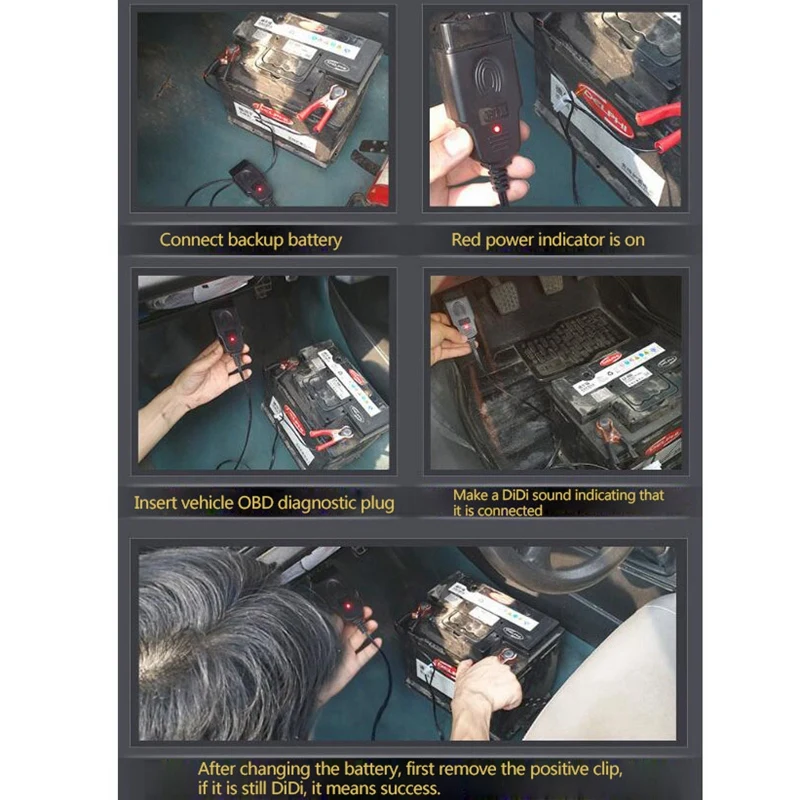 30A автомобильный компьютер Saver памяти OBD2 Батарея Инструменты для ремонта на кабельный зажим для замены Батарея обнаружения утечки инструмент