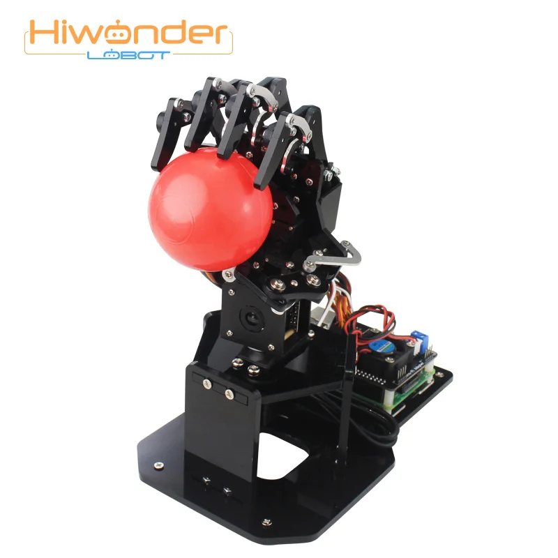 Deft hand uHandPi robotic palm robot Visual somatosensory recognition Raspberry Pi Python programming