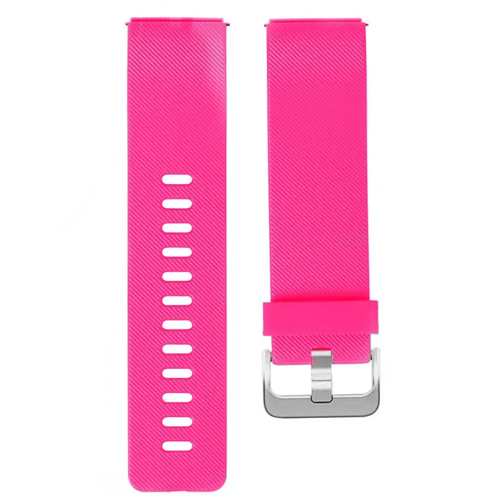 pink Силиконовый ремешок для fitbit blaze, сменный браслет, браслет на запястье, ремень Correa, умные часы, резиновый ремешок для часов+ металлическая пряжка - Цвет ремешка: pink