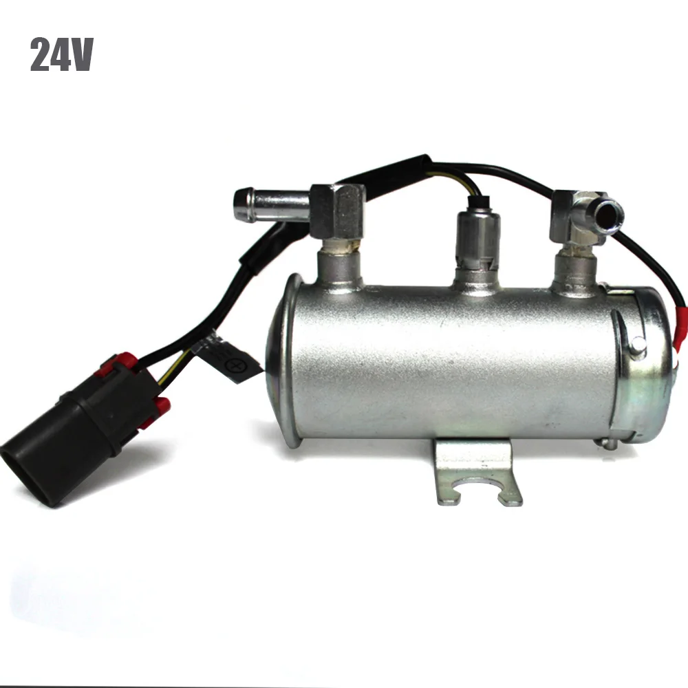 12v 24v электрический насос масляный насос для подачи топлива дизельного двигателя для модификации экскаватора для автомобилей Грузовик Караван - Цвет: 24V
