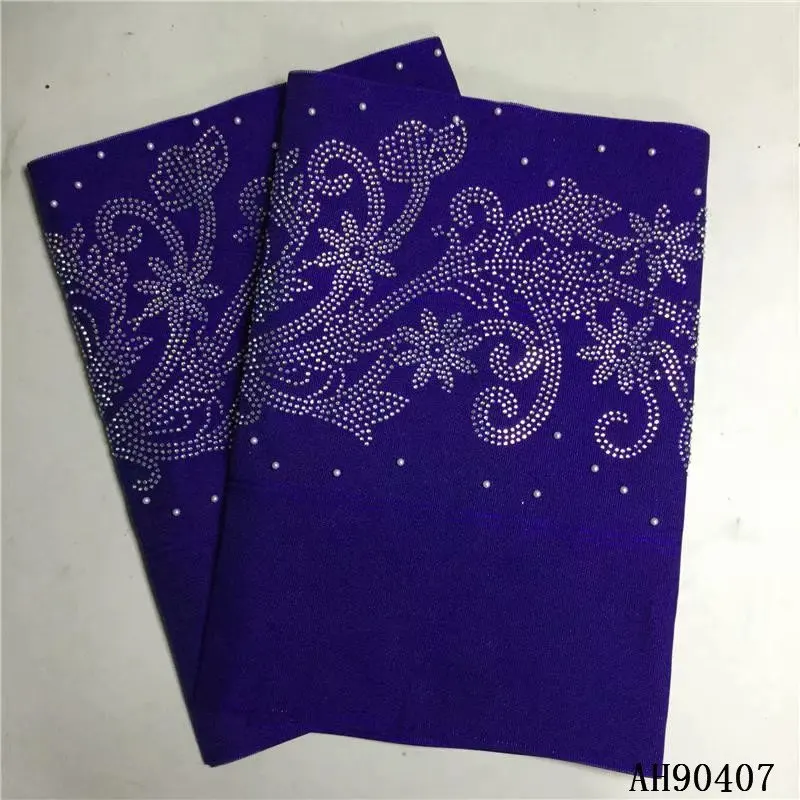 as picture ASO OKE головной убор с камнями нигерийская голова галстук Бисером кружевная ткань dentelle strass perle auto gele головной убор кружева тримминги 2 шт - Цвет: as picture