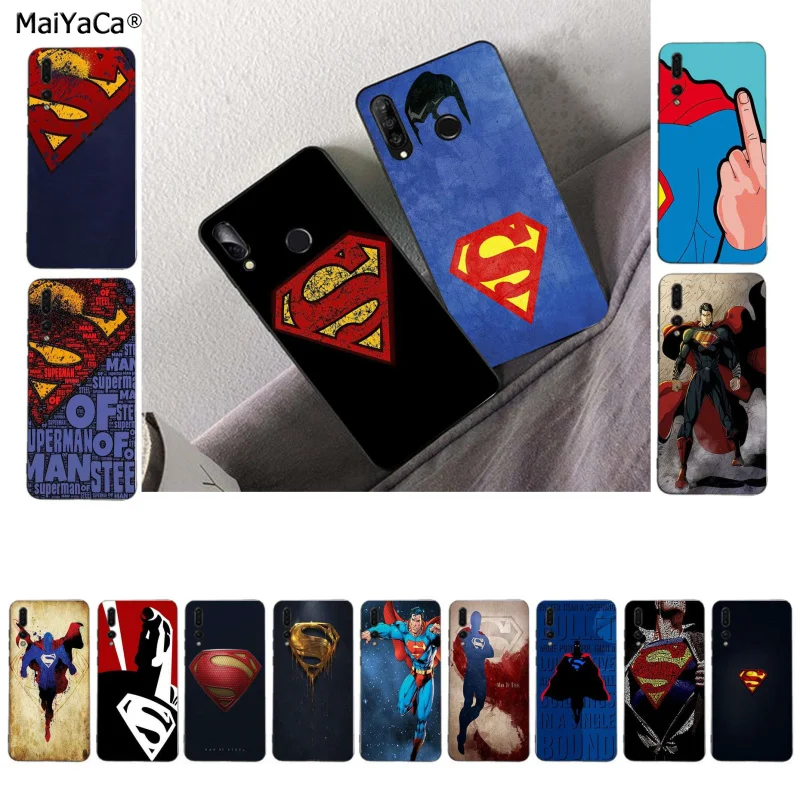 Роскошный Уникальный дизайнерский чехол MaiYaCa для телефона Super Man Huawei P10 lite P20 pro P20lite
