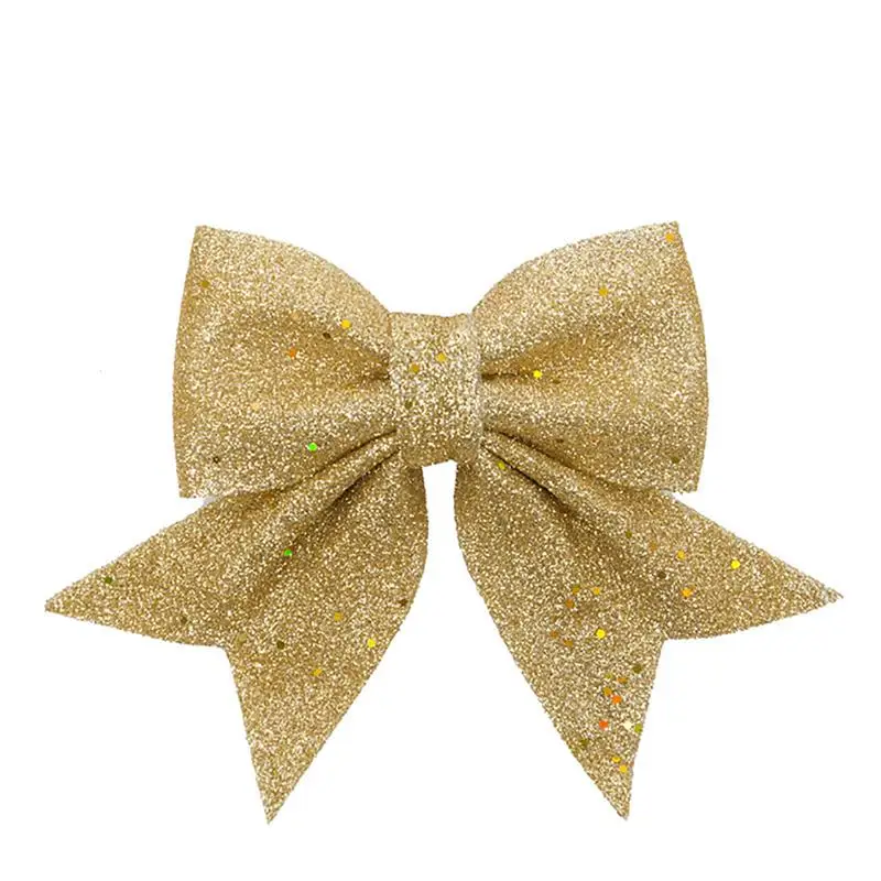 8pcs Christmas Bow Christmas Tree Decoration Xmas Ornament Bowknot New Year Party Home Wedding Decor Gift Wrapping