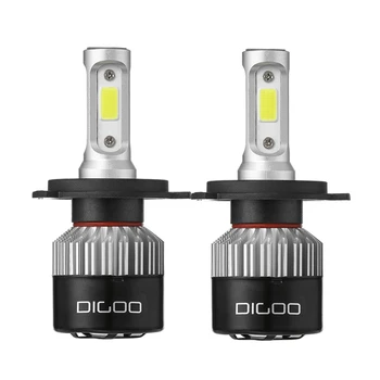

LED Headlights Bulbs H4 H7 High Low Beam Fog Lamps 72W 9000LM IP68 6500K White 2PCS PK Nighteye S2 Waterproof Lantern