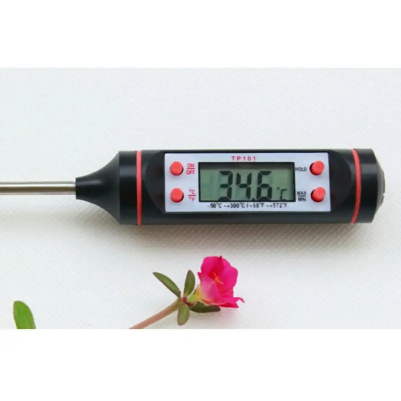 1pc Meat Thermometer Digital BBQ Thermometer Electronic Cooking Food Thermometer Probe Water Milk Kitchen Oven Thermometer Tools