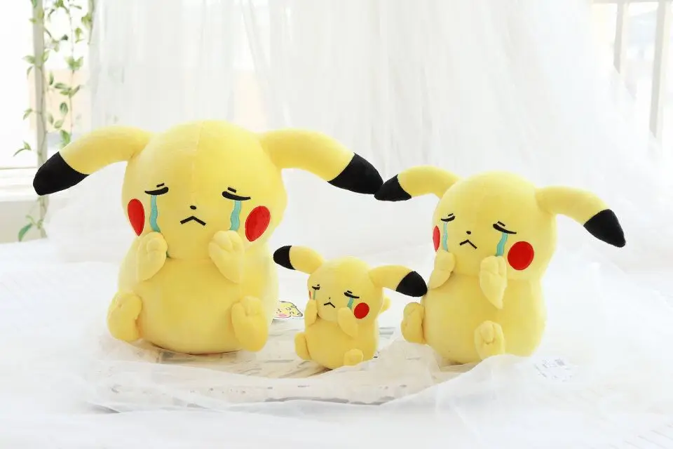 Takara Tomy Покемон милое Экспрессия плюшевый Пикачу действующая плачущая Кукла Kawaii аниме мягкие милые подарки для детей